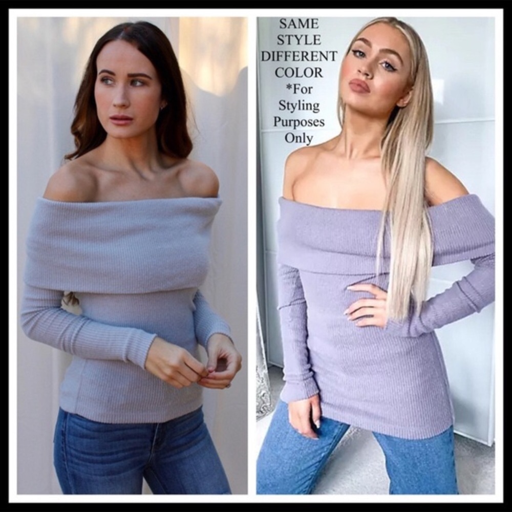FREE PEOPLE SWEATER BOHO PULLOVER COZY OFF THE SHOULDERS BLUSH PINK TOP A3C - Picture 4 of 16